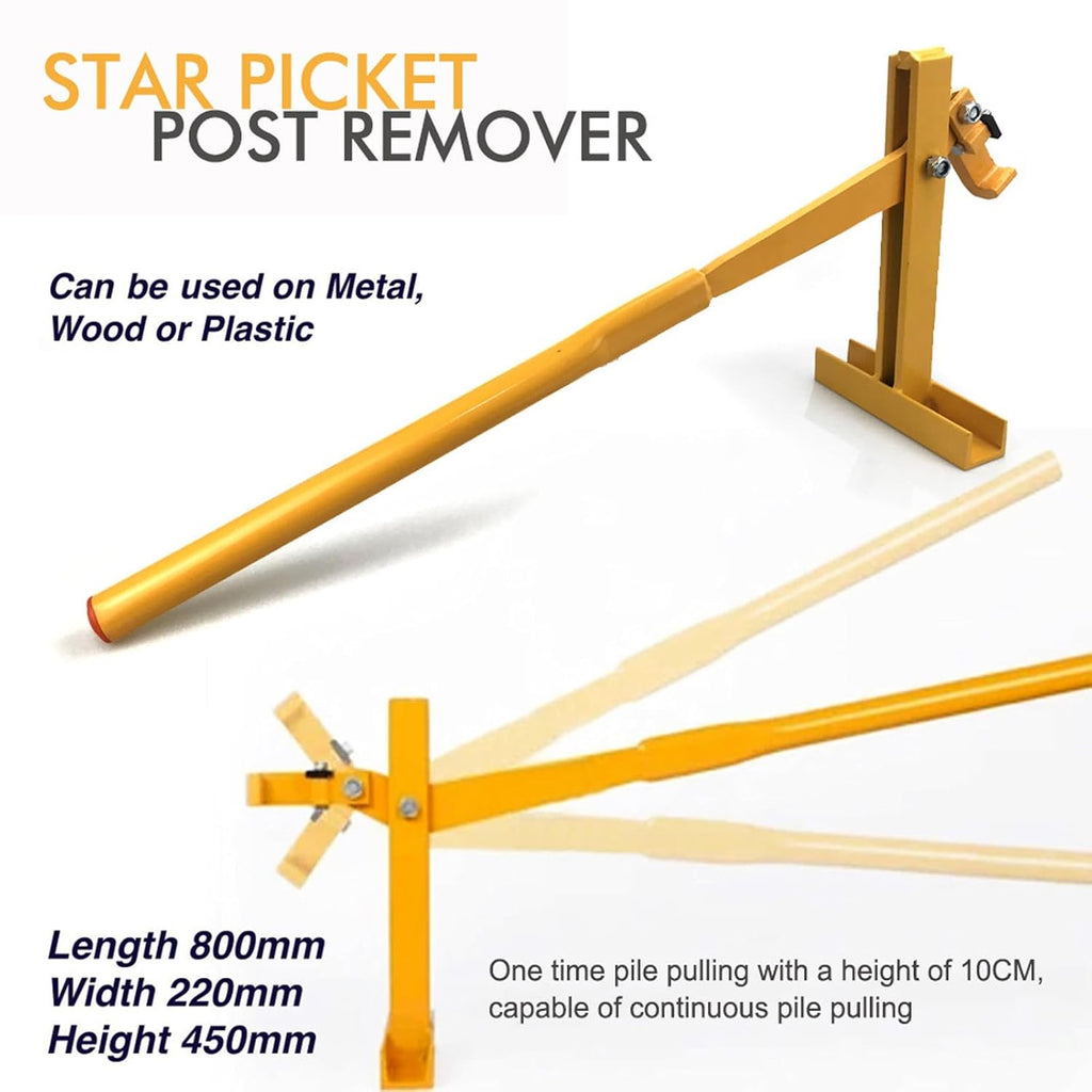 Heavy Duty Post Puller Set with Lifting Chain for Fence Posts O134688