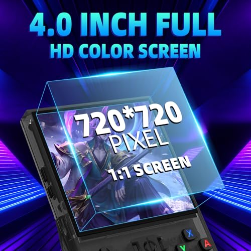 R36MAX Retro Handheld Game Console 64GB Preloaded Portable Emulator with 4.0-in HD IPS Screen E294502