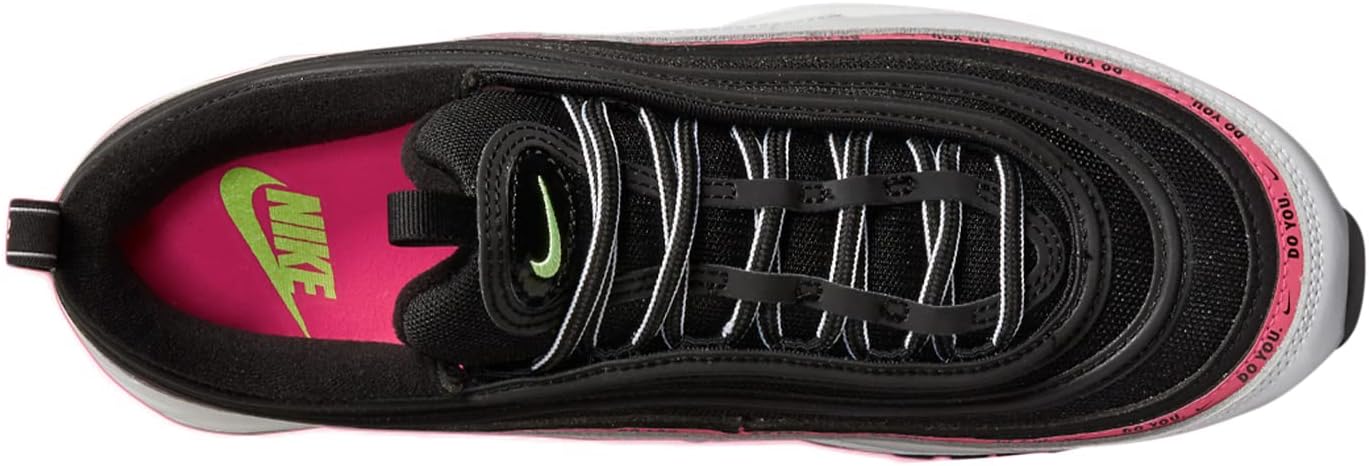 Nike Men's Air Max 97 Shoes, Black/Lime Glow-White B7192