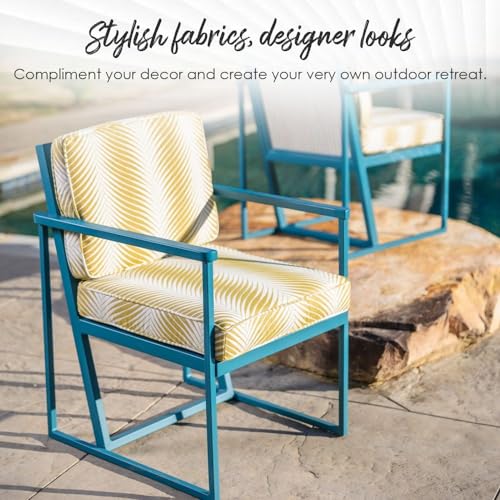 RSH DECOR Deep Seating Foam Cushion Set for Outdoor Patio Furniture, Black L19456