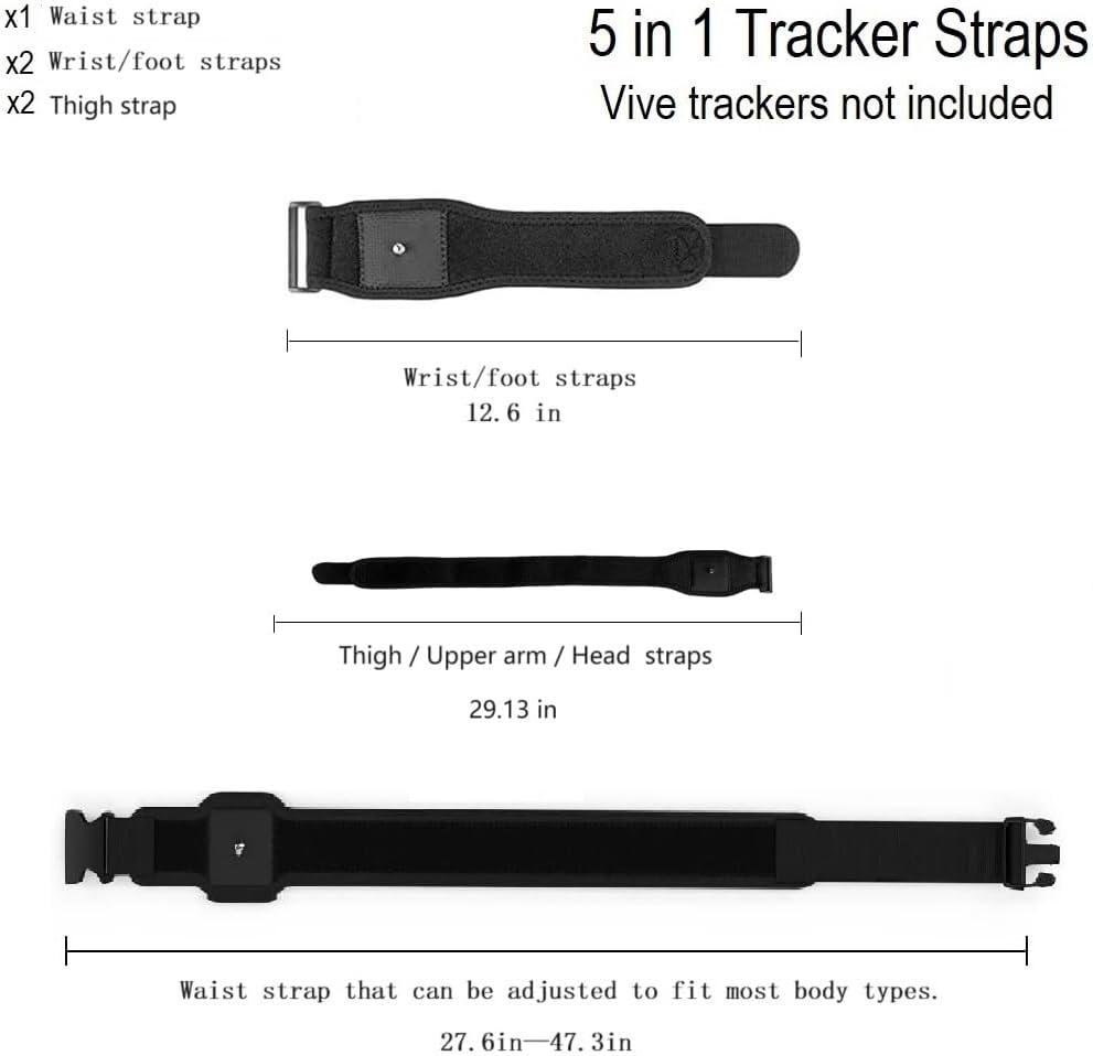 HTC Vive Full Body Tracker Strap, Waist Belt, Hand and Foot Straps for VR D48990