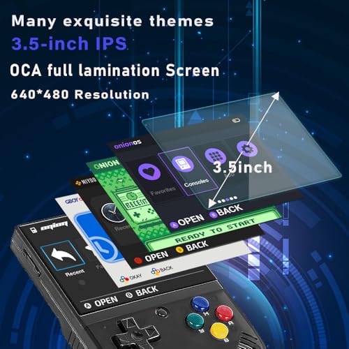 Mini Plus Retro Gaming Console with Portable Case, 3.5'' IPS Screen, WiFi X68095