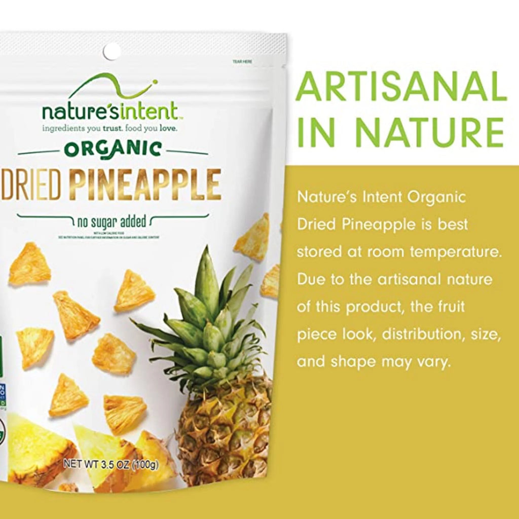 Nature's Intent Organic Dried Pineapple 3.5 oz K2659