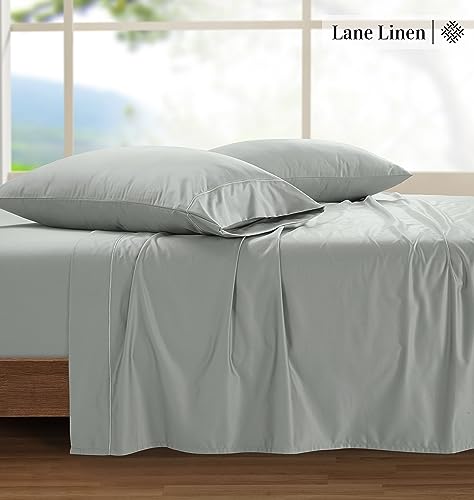 Lane Line 100% Egyptian Cotton Queen Sheet Set - 1500 TC, 4 PCs, White L818