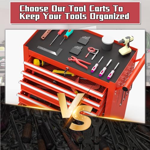 7-Drawer Metal Rolling Tool Chest with Wheels and Lock G858