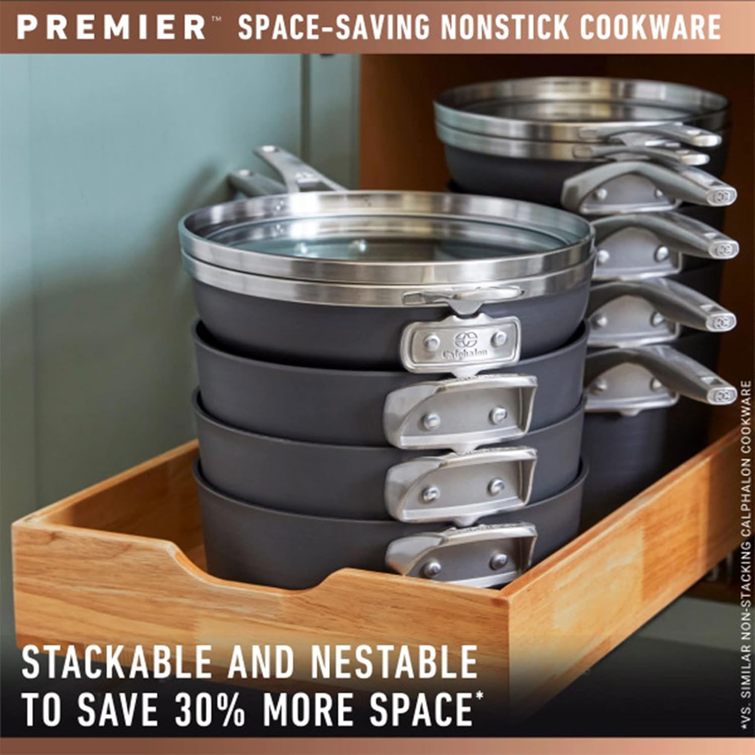 Calphalon Premier 8 Quart Hard Anodized Nonstick Multi-Pot with Glass Lid V6059