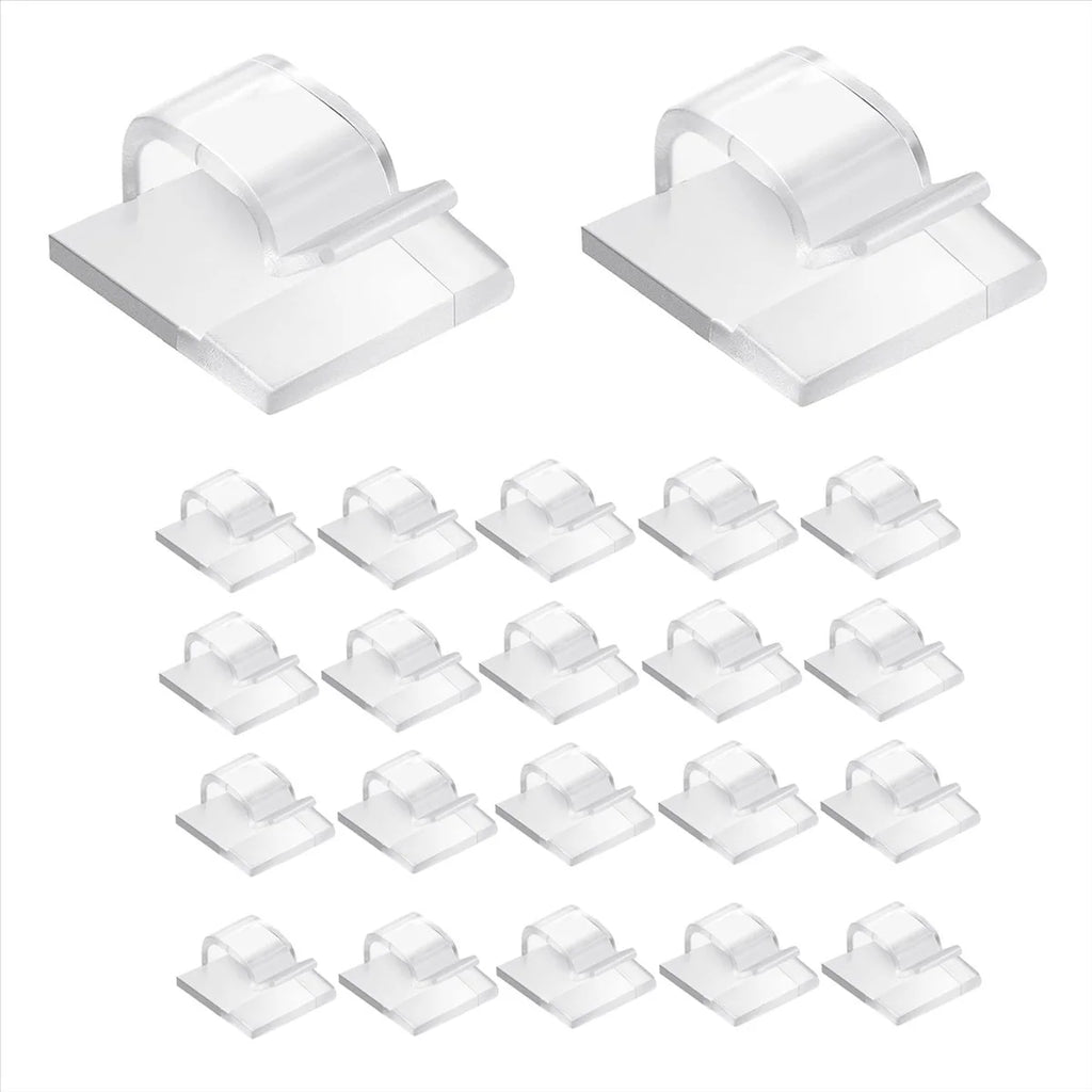 100 Pc Outdoor Light Clips for String Lights Self Adhesive Cable Hooks U373