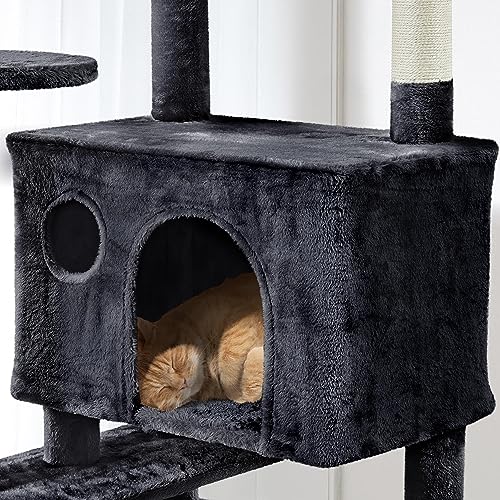 Yaheetech 54in Cat Tree Tower Condo Furniture with Scratch Post Y196