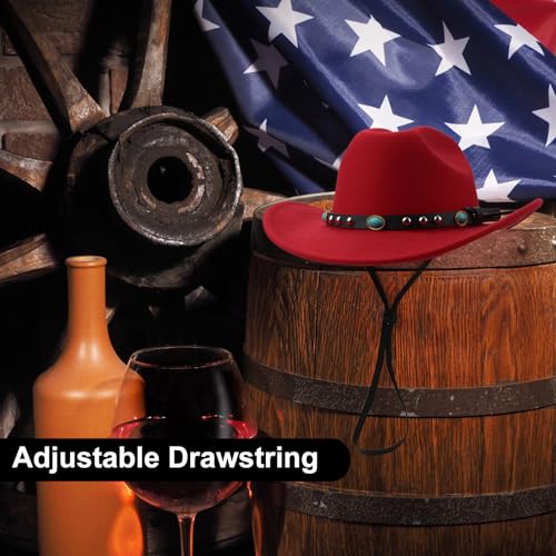 Women's Suede Western Cowgirl Hat with Wide Brim S6037