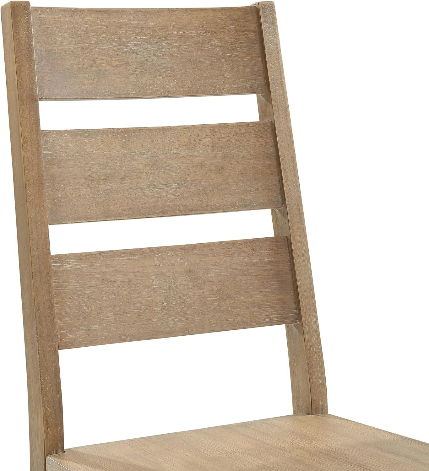 Joanna 2-Piece Ladder Back Dining Chair Set, Rustic Brown R5313