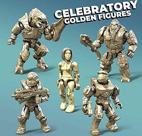 MEGA Halo Action Figure Building Toys Set, 20th Anniversary Collector Pack, 352 Pieces S3177