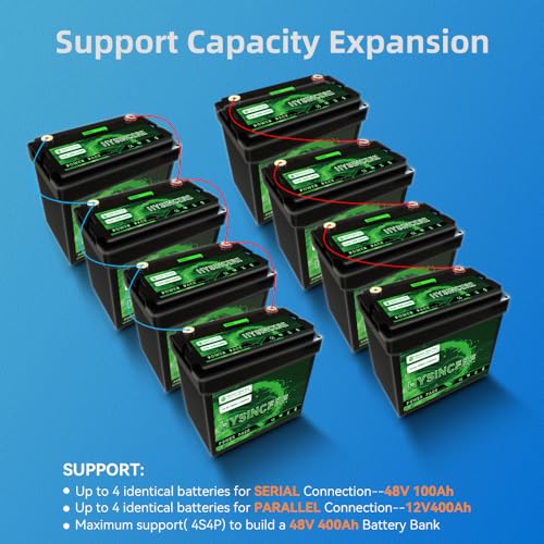 12V 100Ah LiFePO4 Lithium Battery with 100A BMS for RV, Solar, Trolling Motor K59109