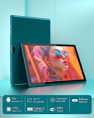 ATOZEE Tablet 10 Inch Android Tablet, 32GB ROM 2GB RAM, 10.1" HD Display, Navy H4335