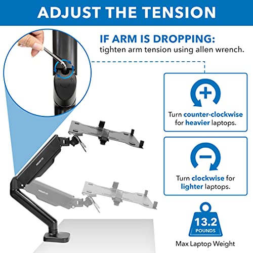 Mount-It! Full Motion Laptop and Monitor Desk Stand with VESA Mount F231