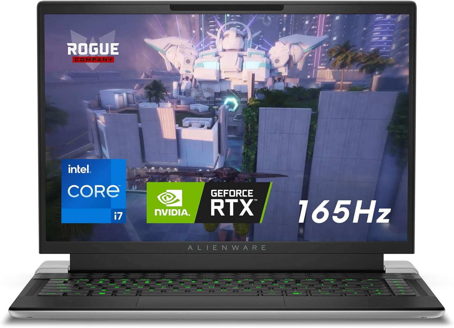 Alienware x14 R2 Gaming Laptop 14" QHD+ 165Hz G-Sync, Intel Core i7-13620H, NVIDIA GeForce RTX 4060 8GB, 32GB RAM, 1TB SSD, Windows 11 Home, AlienFX Backlit US Keyboard, Lunar Silver