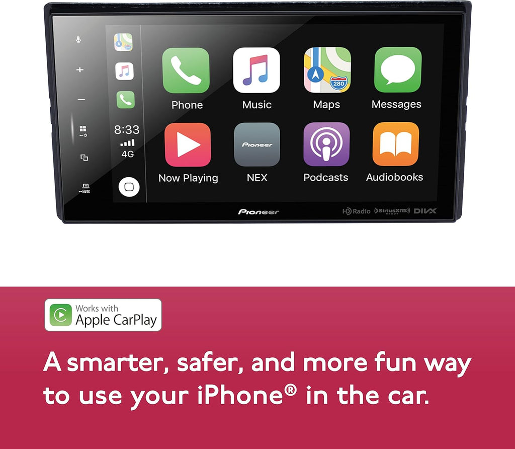 Pioneer DMH-C5500NEX 8-inch Digital Media Receiver with Wireless CarPlay and Android Auto L65334