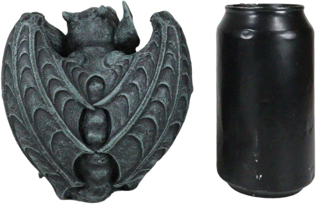 Ebros Gift Gothic Winged Guardian Gargoyle Crouching Figurine Faux Stone Resin Finish G703618