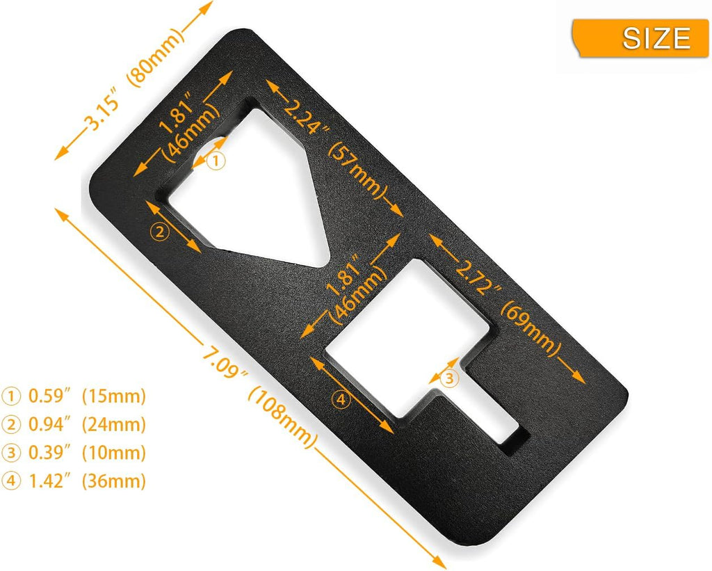 T Post Puller Plate Heavy Duty Steel for Farm & Garden Fence Removal Q5374