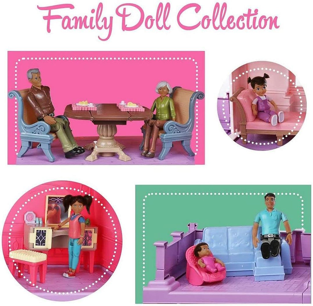 Beverly Hills Doll Collection Sweet Li'l Family Hispanic Dollhouse People Set of 9 B950158
