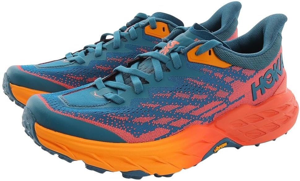 Hoka One Women's Running Shoes, Blue Coral Camellia, 8.5