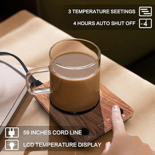Coffee Mug Warmer for Desk with 3-Temp Settings and Auto Shut Off O481066