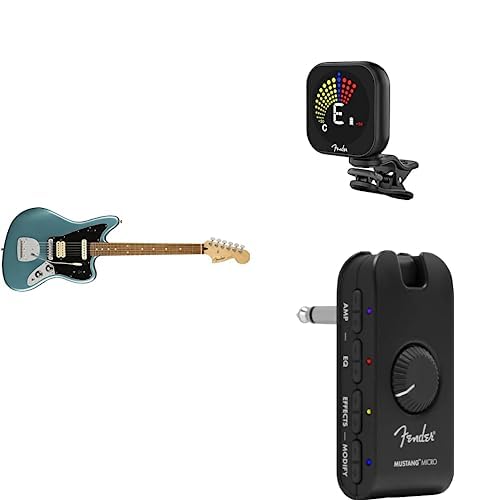 Fender Player Jaguar Electric Guitar, with 2-Year Warranty, Black, Pau Ferro Fingerboard