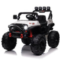 24V Ride On Car, Battery Powered Cars for Kids Ride On Truck with Remote Control Kids Electric Car Ride On Toy for Boys with 3 Speeds, MP3 Player, Bluetooth, Black