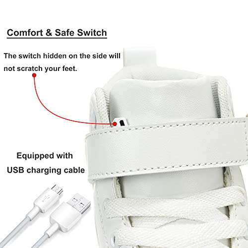 APTESOL Unisex LED High Top Light Up Sneakers D1744