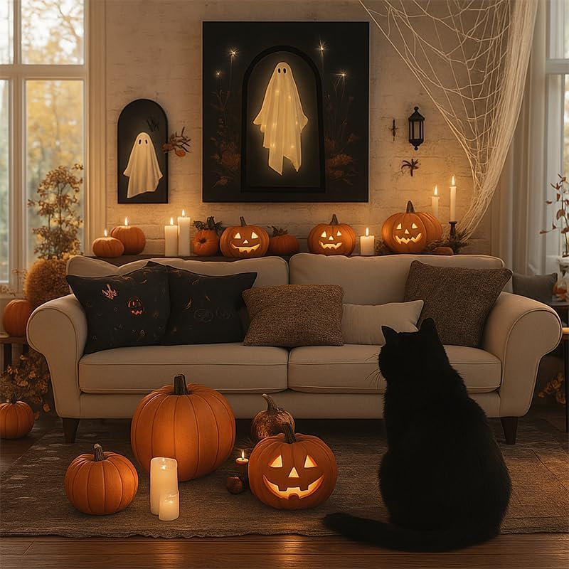 Ghost Mirror with Creepy Eyes for Halloween Decor S17062