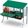 Chicken Nesting Box with Metal Legs, 3 Holes Nesting Boxes for Chickens, Roll Away Chicken Nest Box, Green
