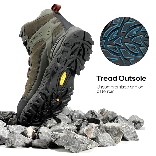 NORTIV 8 Men's Waterproof Hiking Boots Mid Trekking Shoes T67890