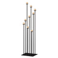 60'' Floor Candelabra Holder for 9 Arm Candlesticks,Tall Candle Holders for Wedding Centerpiece, Black Metal Candle Stick Holders for Pillar Tealight Candles on Party Reception Home Derecotion