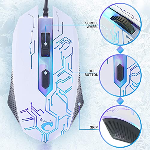 Hornet RX-250 Wired RGB Gaming Keyboard Mouse Headset and Mousepad Bundle for PC, Xbox, PS4 F15170