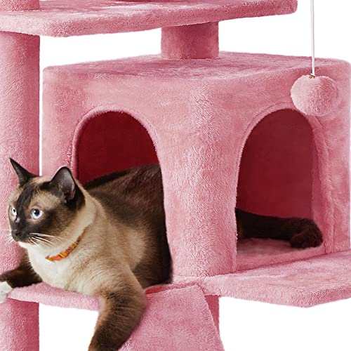 Yaheetech 54in Cat Tree Tower Condo Furniture with Scratch Post Y196