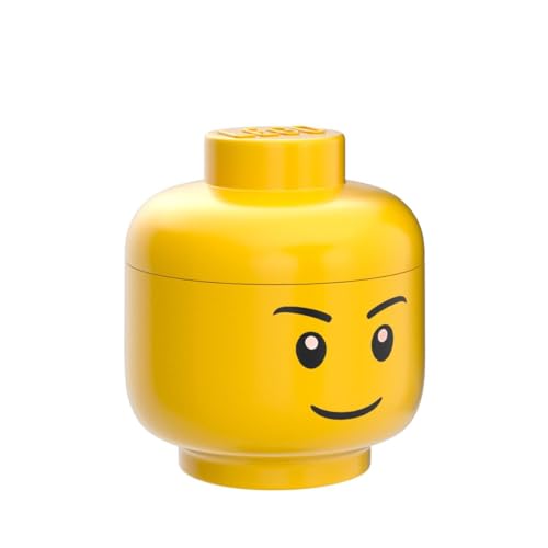 LEGO Iconic Storage Head Large Stackable Box 8.5L Yellow O3359
