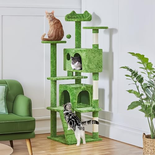Yaheetech 54in Cat Tree Tower Condo Furniture with Scratch Post Y196