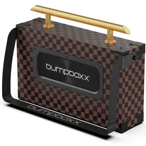 Bumpboxx Bluetooth Boombox Ultra Plus Retro Speaker with Rechargeable Battery, Strap & Mic X781494
