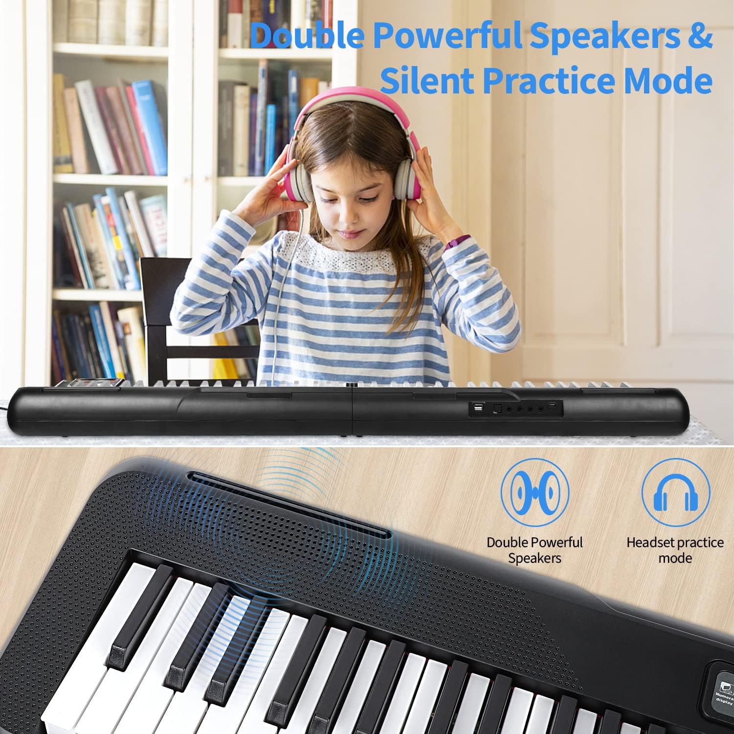88 Key Semi Weighted Digital Piano Keyboard with Bluetooth and MIDI S64238