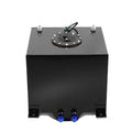 For 5-Gallon Aluminum Street/Drift/Strip/Racing Fuel Cell Black Gas Tank with Level Sender and Cap