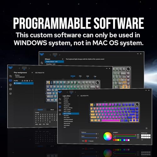 EPOMAKER x Aula F75 75% Wireless Gasket Mechanical Keyboard, Hot Swappable, RGB Z661