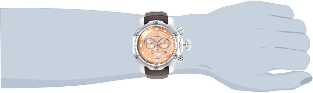 Invicta Men's Venom 53.7mm Leather Quartz Watch, Brown P352