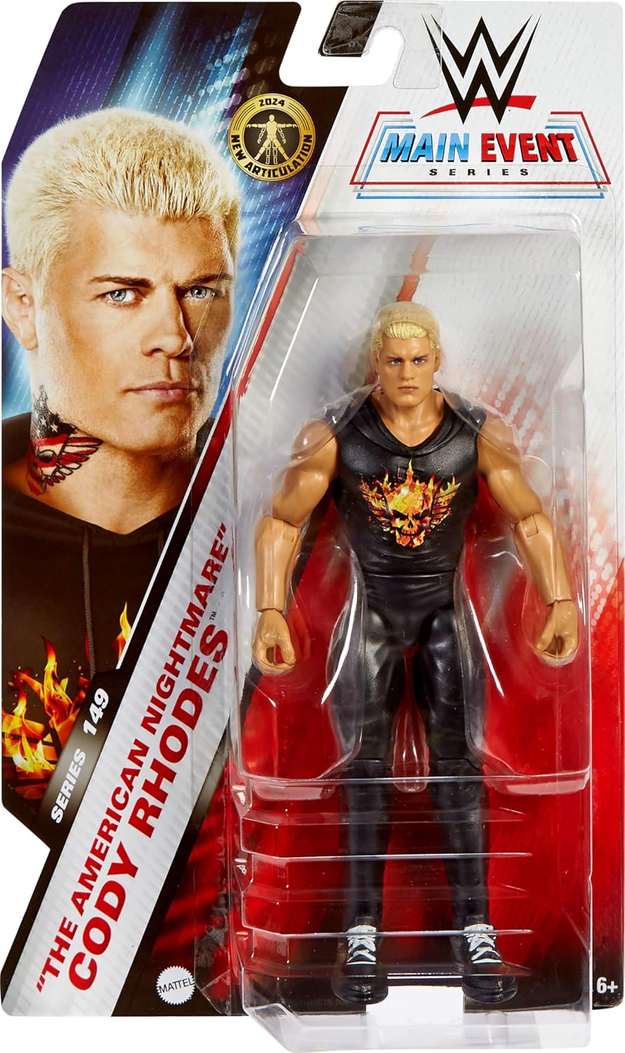 Mattel WWE Action Figure Cody Rhodes 6-Inch Collectible T441