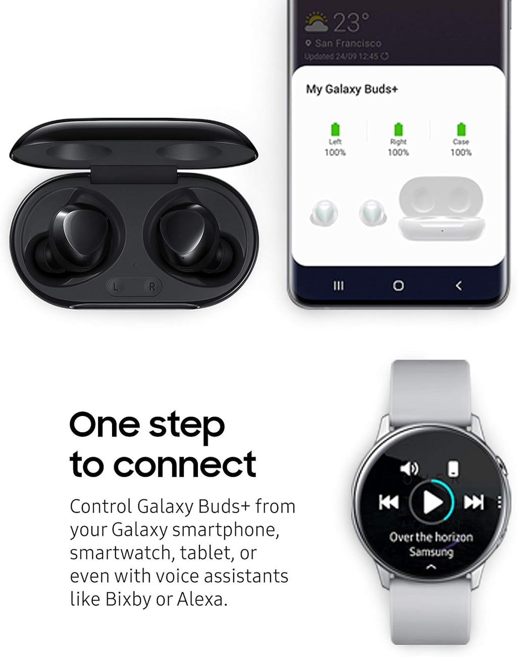 Samsung Galaxy Buds+ True Wireless Earbuds (Renewed) Black Q380721