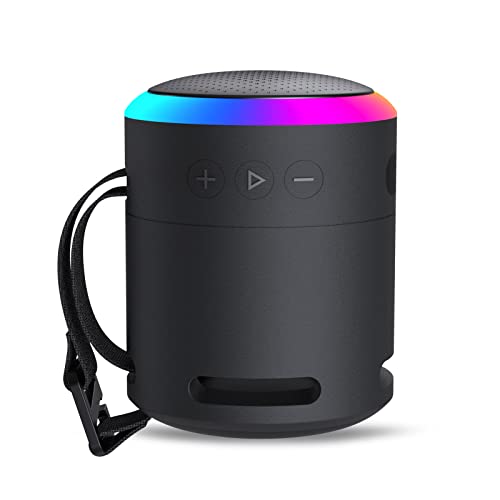 LENRUE Portable Bluetooth Speaker, Waterproof Wireless, Metal Small Speaker, Black D895