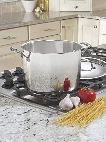 Cuisinart Chef's Classic 8-Quart Stockpot with Cover, Stainless Steel S9670