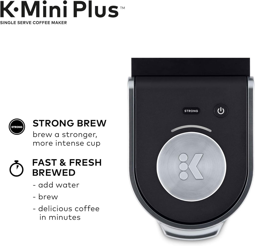 Keurig K-Mini Plus Single Serve K-Cup Pod Coffee Maker with Travel Mug M90827