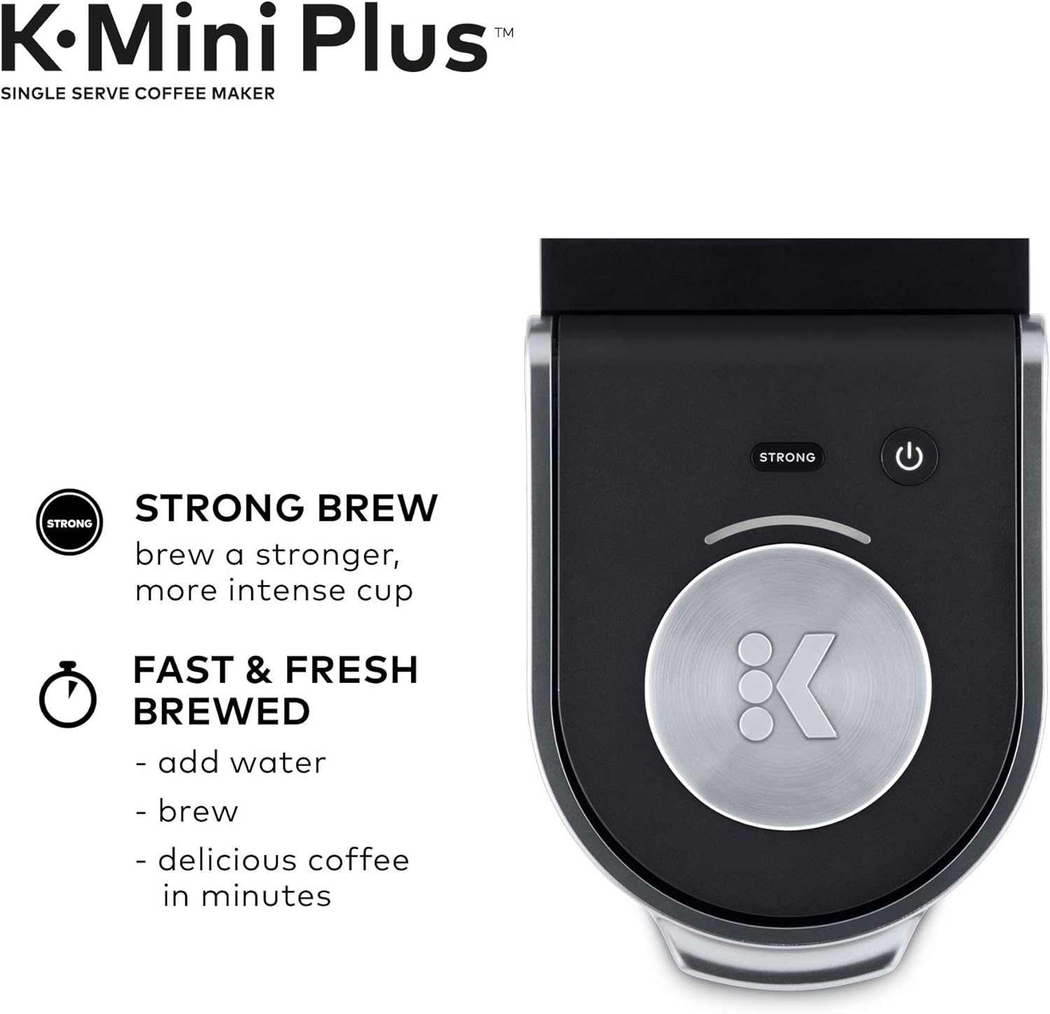 Keurig K-Mini Plus Single Serve K-Cup Pod Coffee Maker with Travel Mug M90827