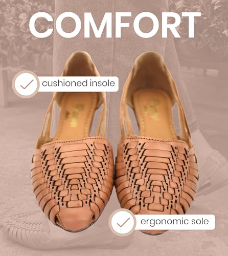 Macarena Collection Women's Leather Huarache Sandals Handmade F67404