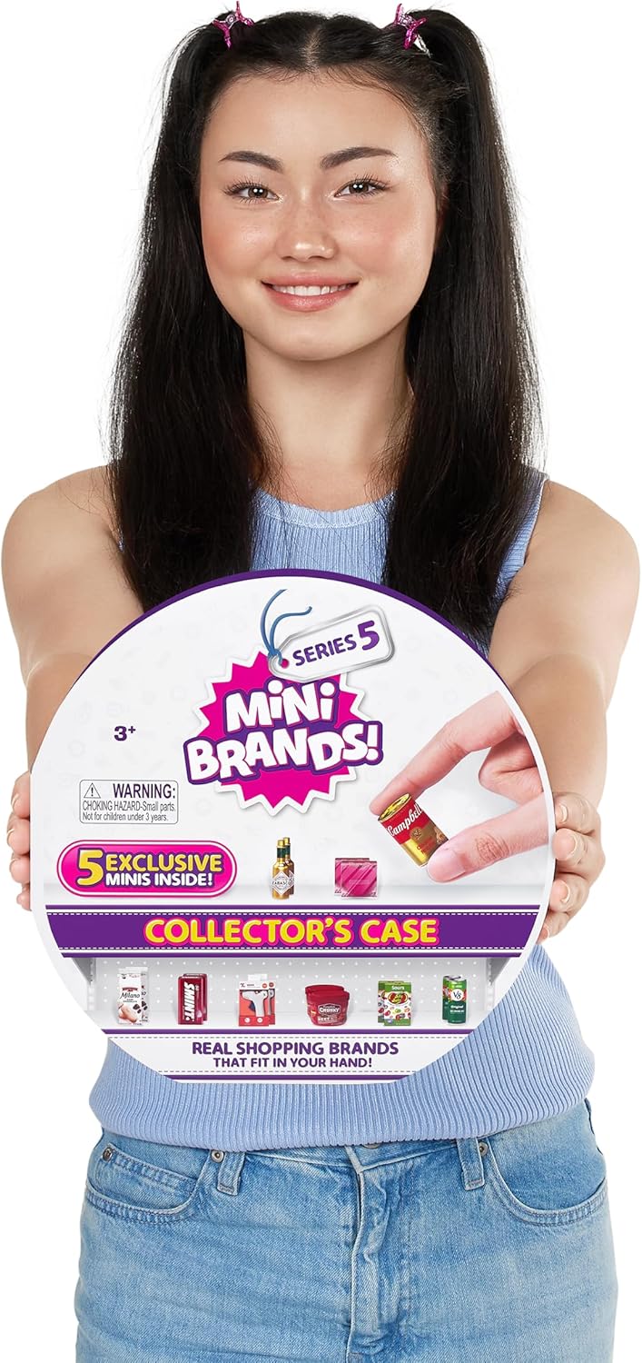 Mini Brands Series 5 Collector's Case by ZURU with 5 Exclusive Minis M361