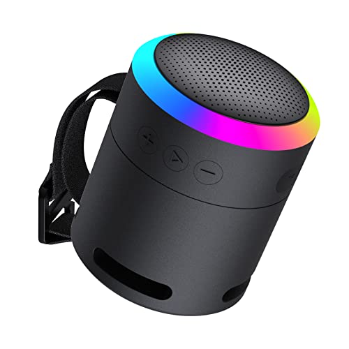LENRUE Portable Bluetooth Speaker, Waterproof Wireless, Metal Small Speaker, Black D895